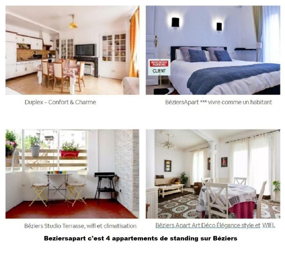 Duplex - Confort & Charme Béziers Eksteriør billede